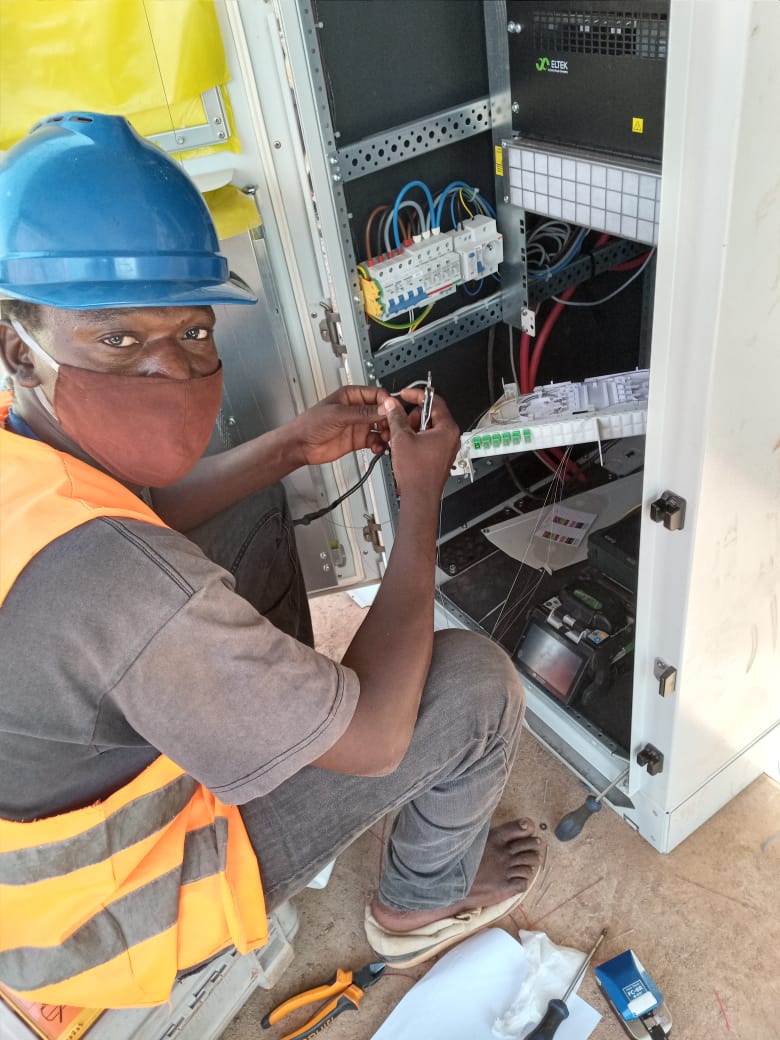 Installation de fibre optique